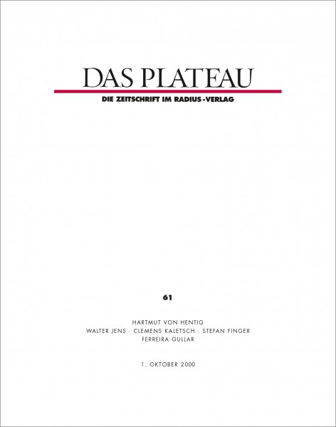 DAS PLATEAU No 61