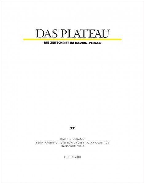 DAS PLATEAU No 77