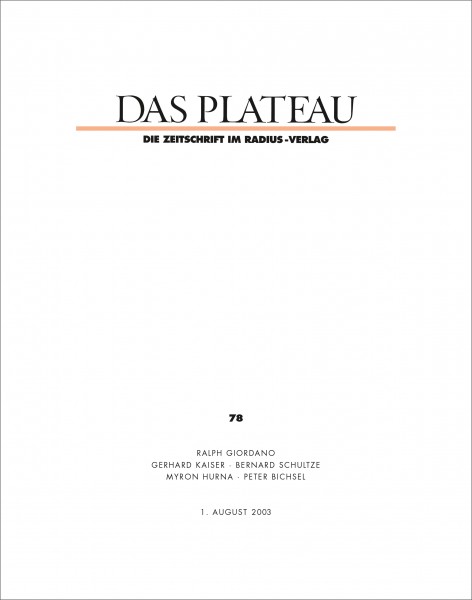 DAS PLATEAU No 78
