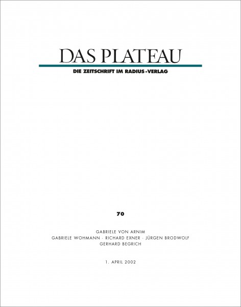 DAS PLATEAU No 70